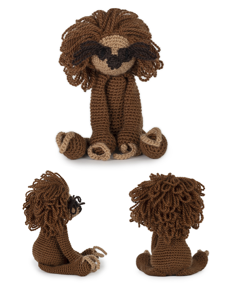 toft ed's animal natasha the two-toed sloth amigurumi crochet